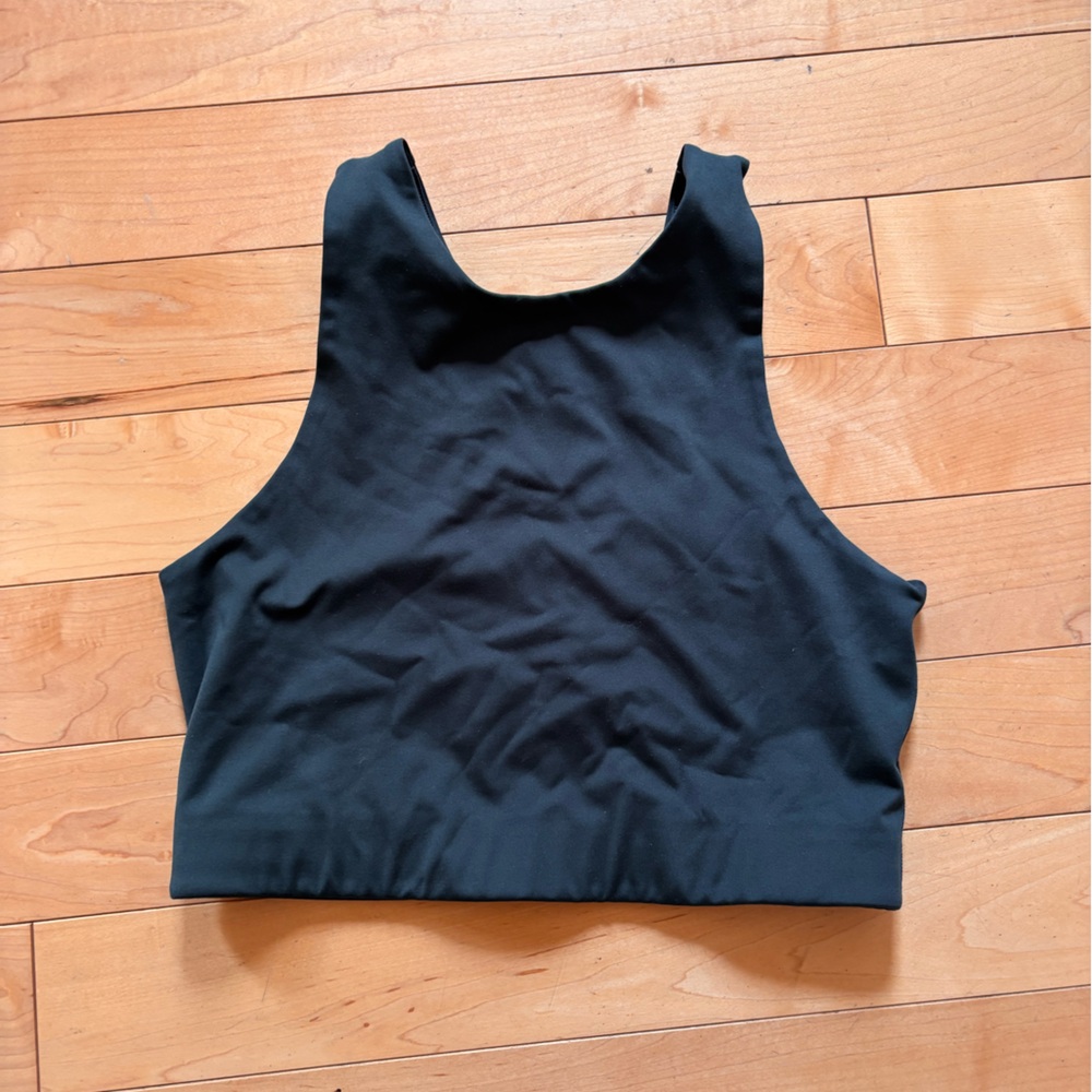 Very dark green Girlfriend Collective Bra